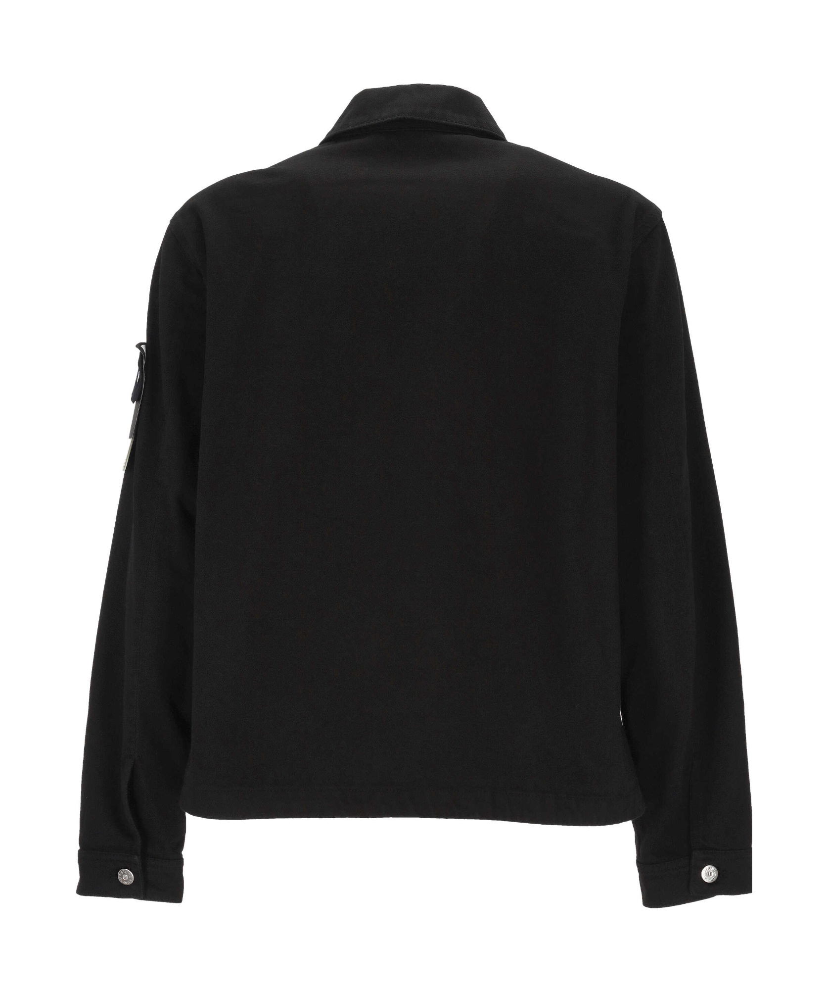 Stone Island Long Sleeve Jacket In Black