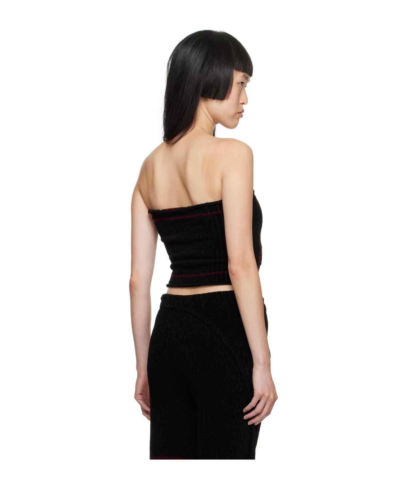 Ottolinger Logo Wiped Chest Vest In Black
