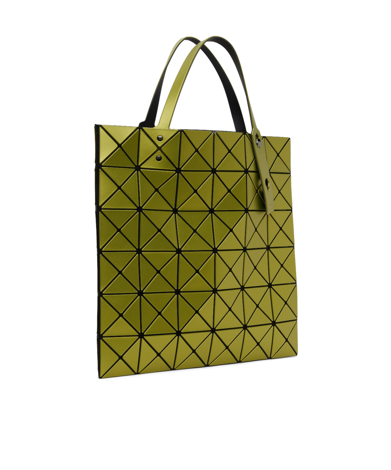 Bao Bao Issey Miyake Yellow Lucent Metallic Tote In Green