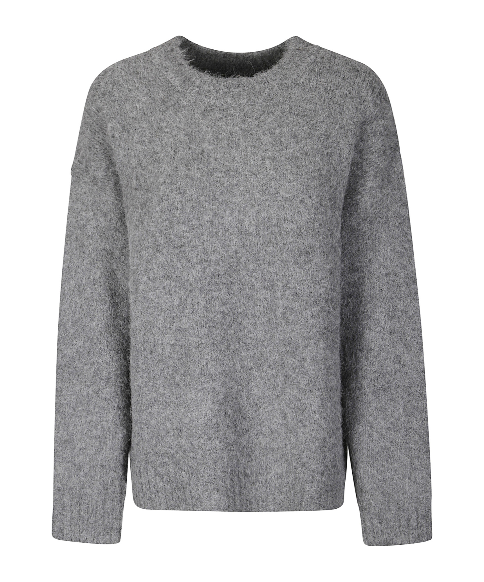 Samsoe & Samsoe Crew Neck Long-sleeved Sweater In Gray