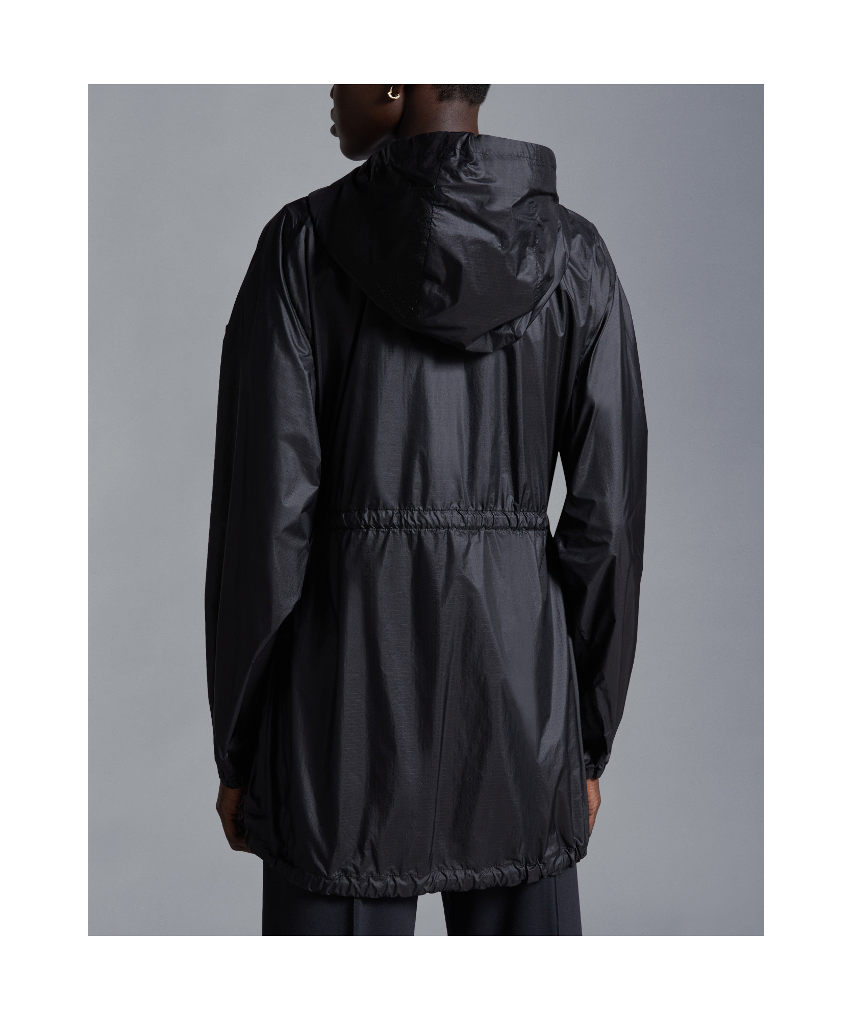 Moncler Airella Zip-up Parka In Black