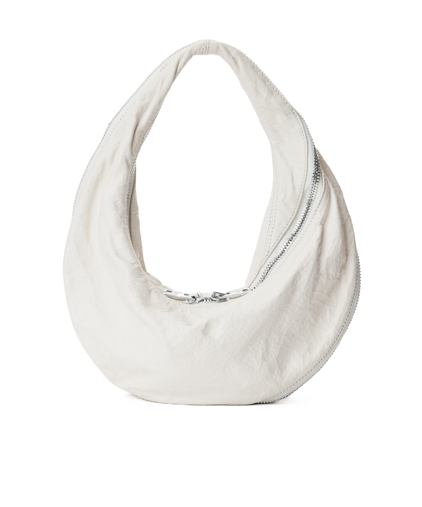 Alexander Wang Twyst Zip Leather Top-handle Bag In White