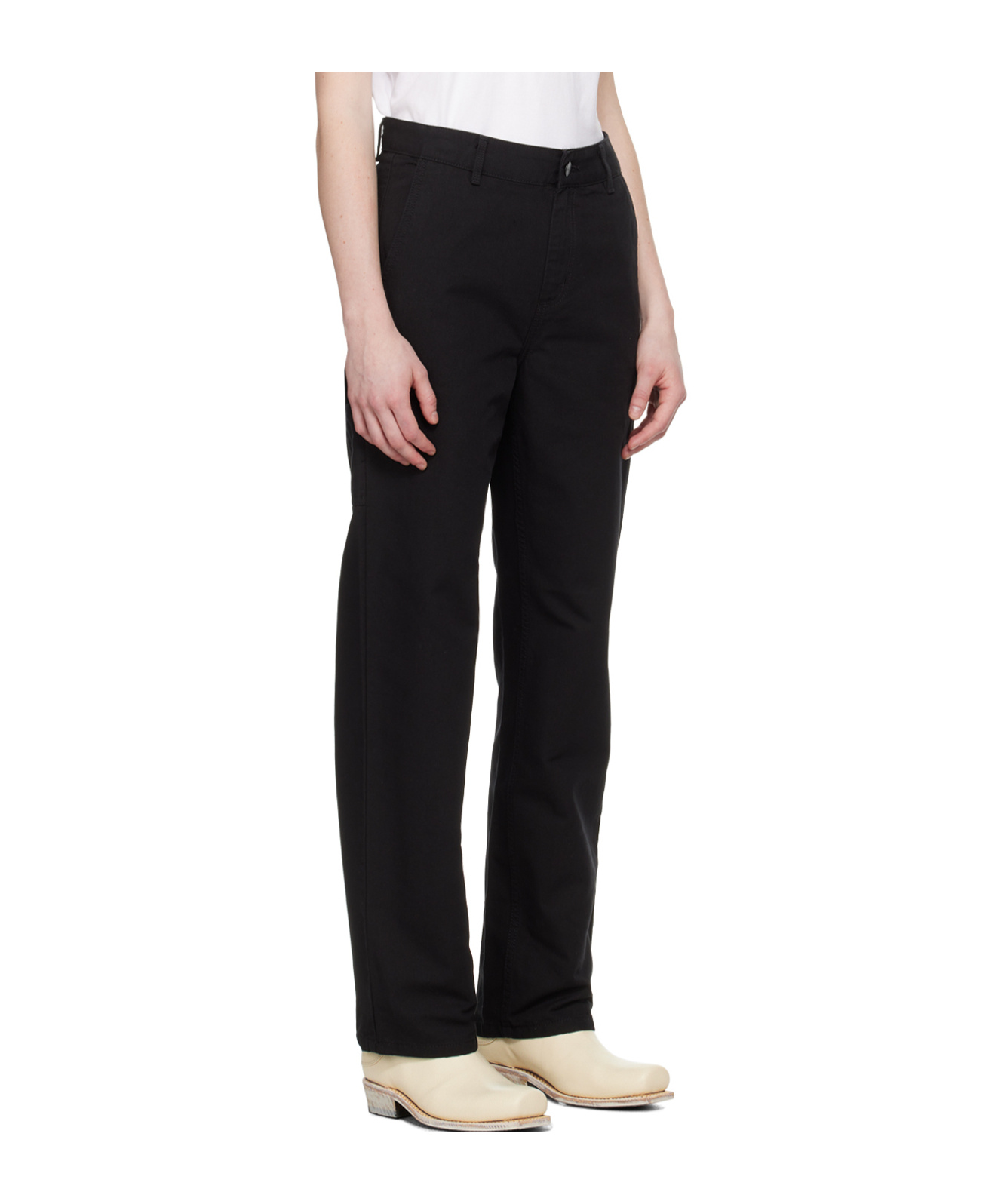 Carhartt Derby High-rise Straight Jeans In Black