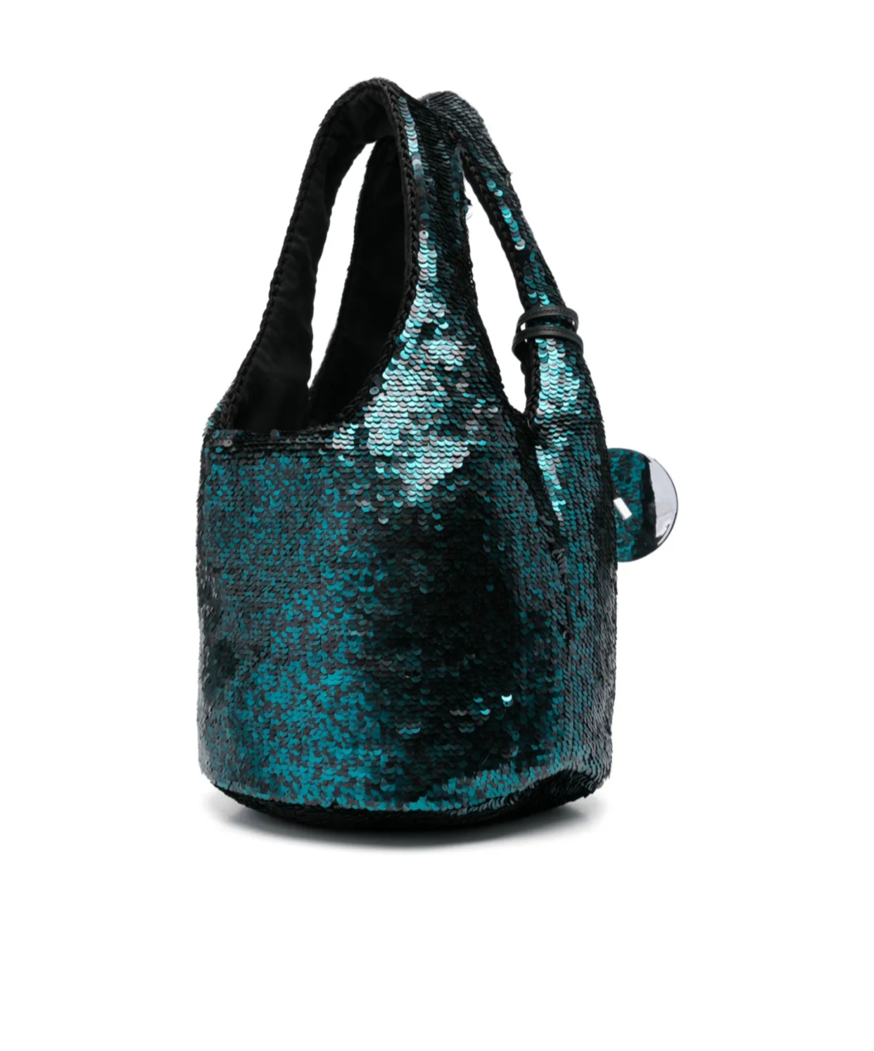 Jw Anderson Sequin Shoulder Bag In Green Polyester In Racing Green