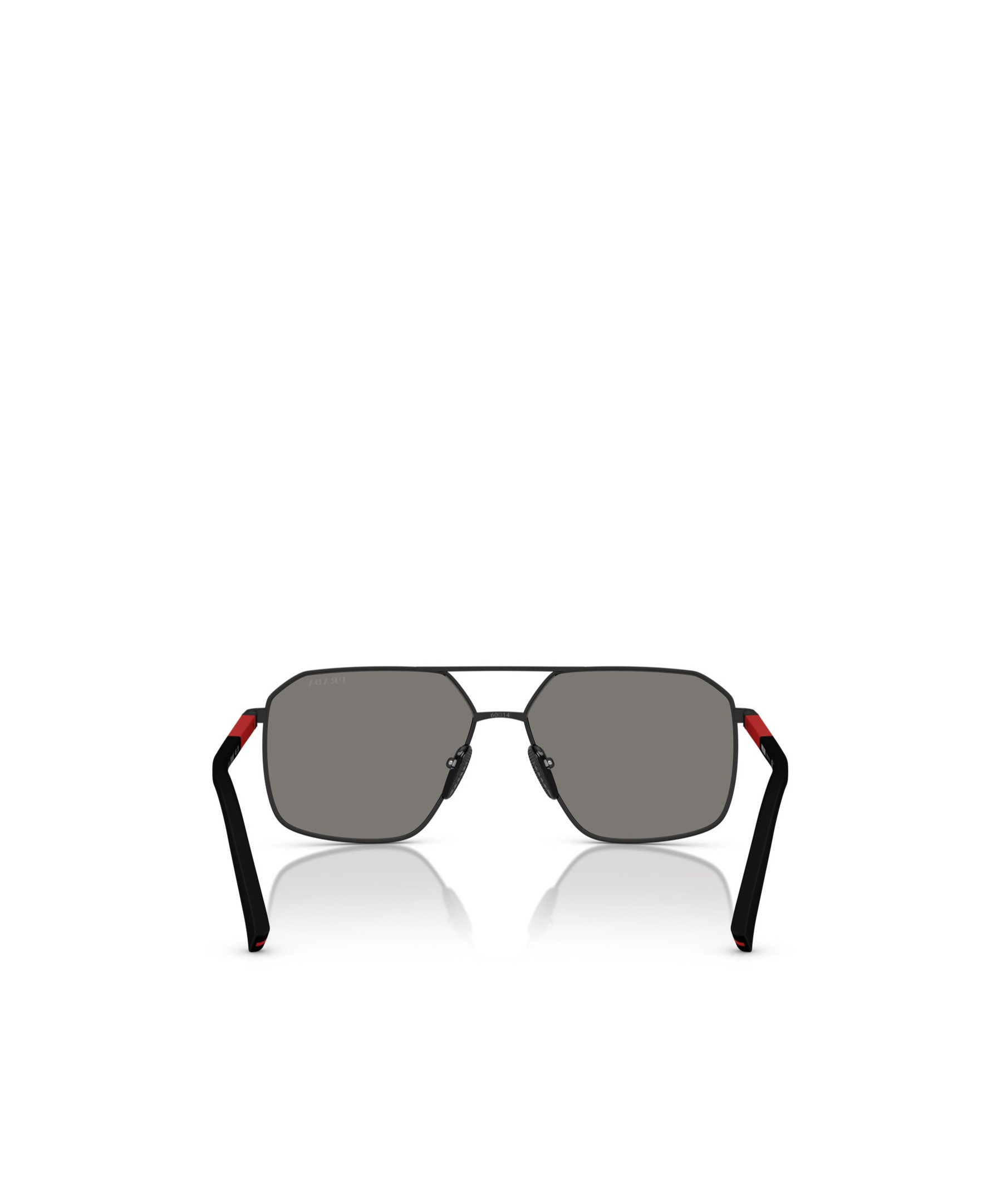 Prada Ps A50s Dg008f Nero Effetto Gommato Sunglasses In Brown