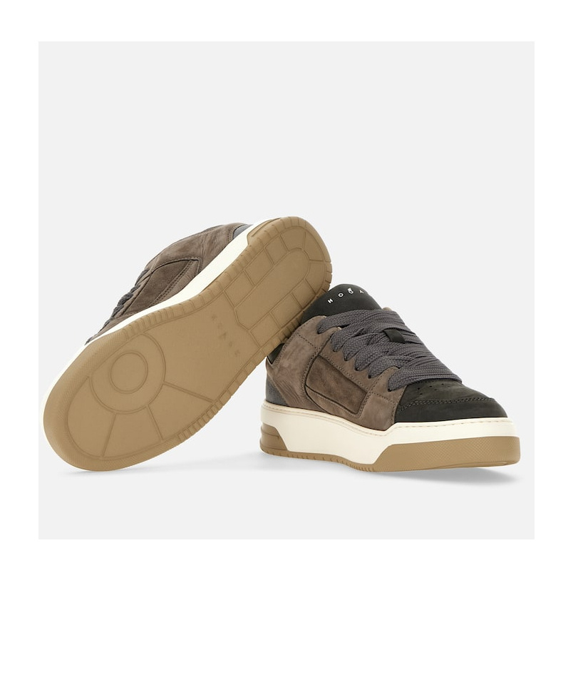 Hogan Chamallow Suede Panels Sneakers In Multicolor