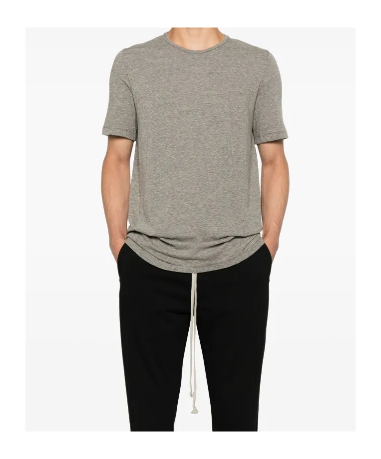Rick Owens Drkshdw Side-tie Cotton T-shirt In Green