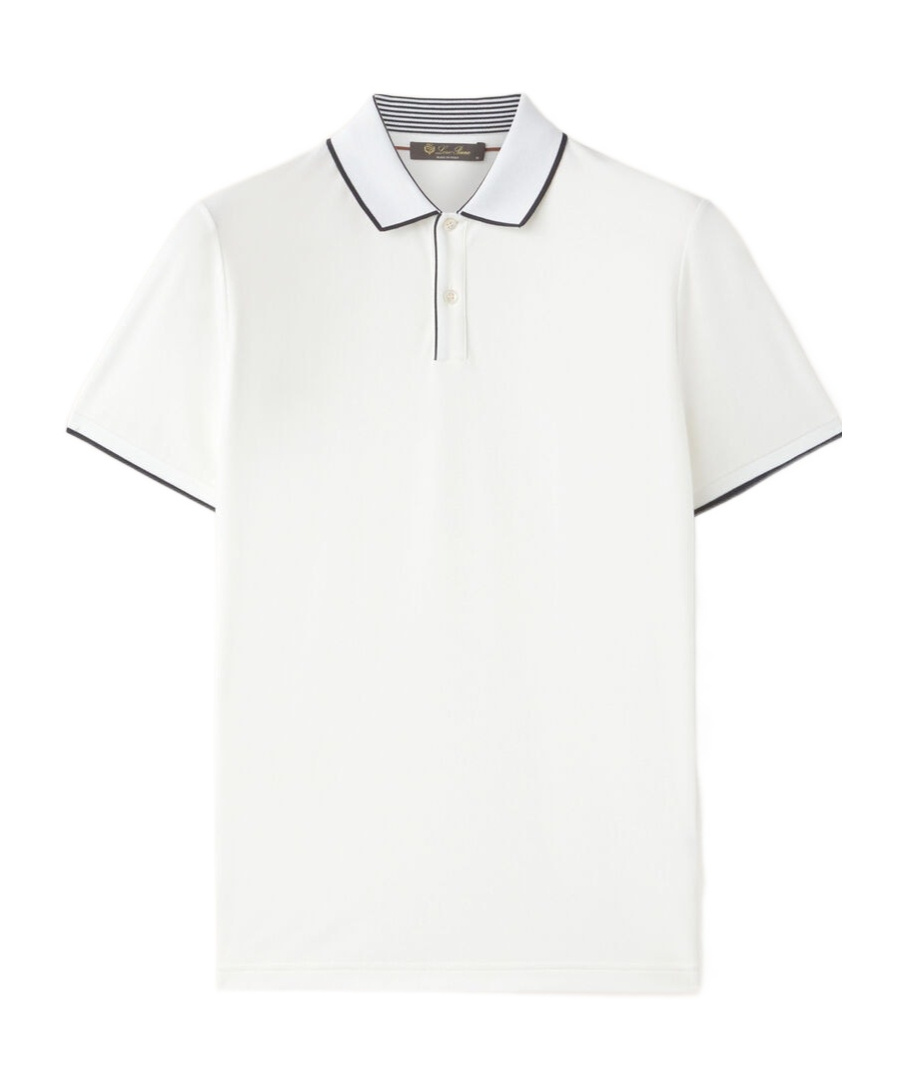 Loro Piana Brentwood Short-sleeved Polo Shirt In White