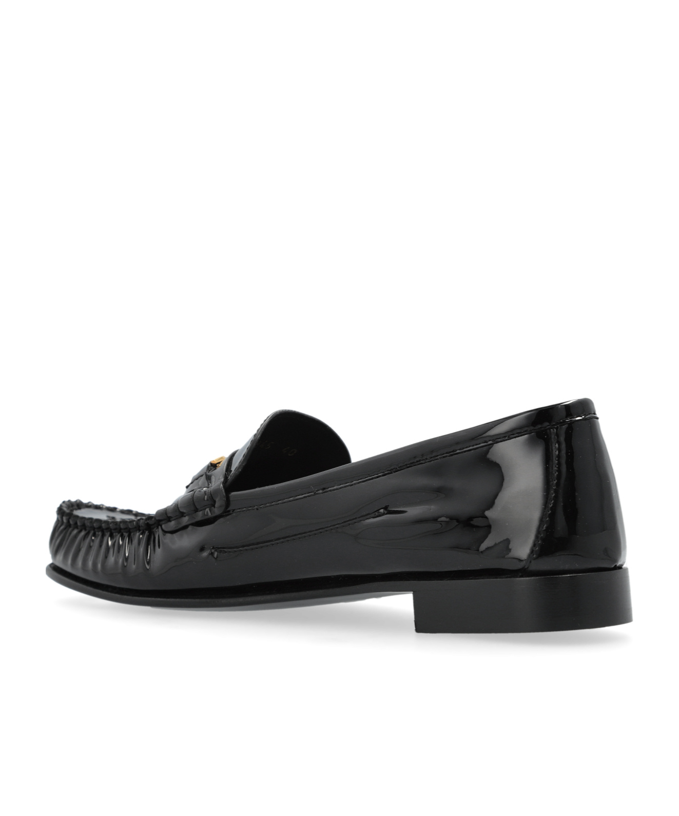Versace Medusa-plaque Loafers In Black