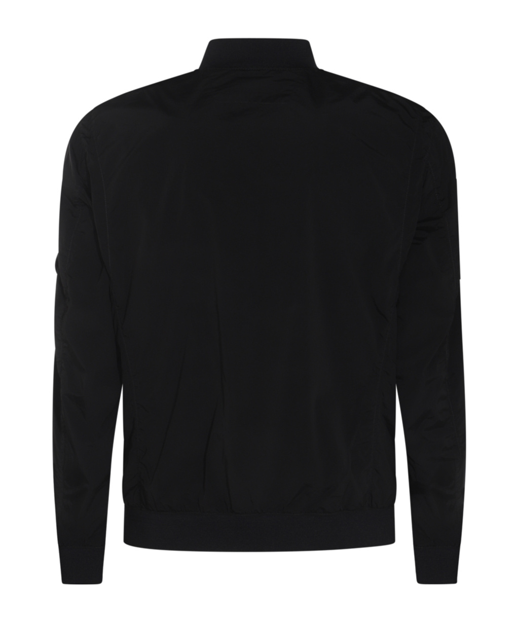 C.p. Company Long-sleeved Casual Jacket In Black