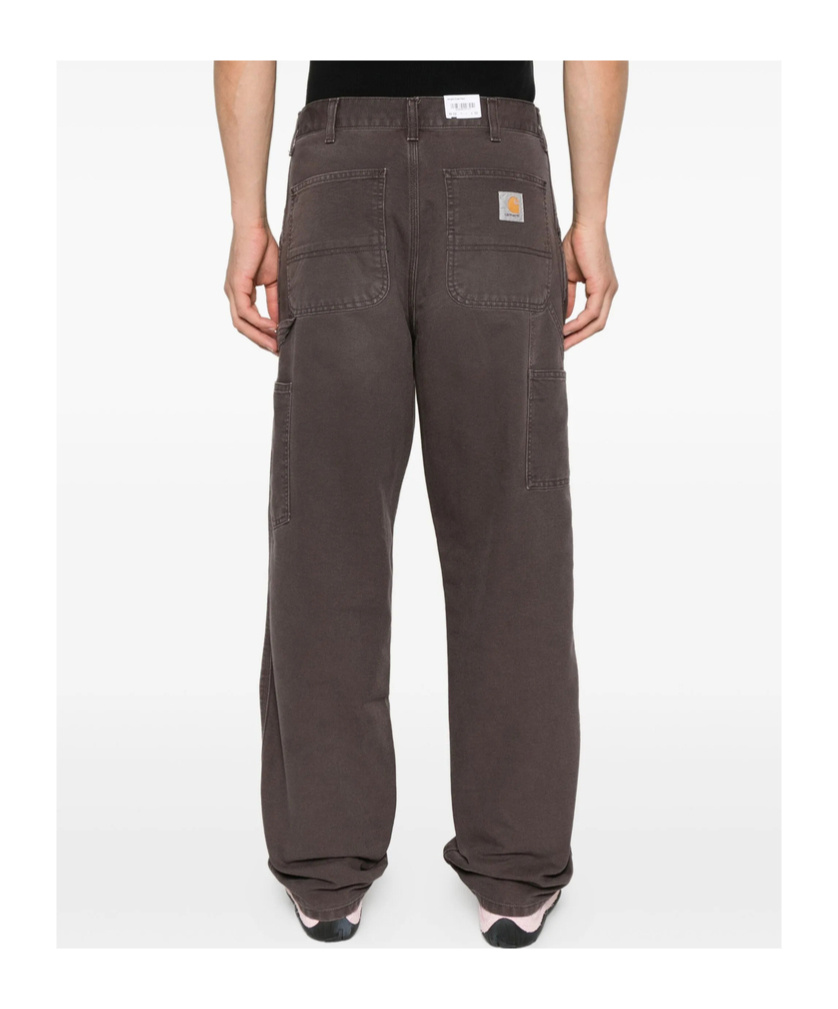 Carhartt Double-pocket Cotton Jeans In Gray
