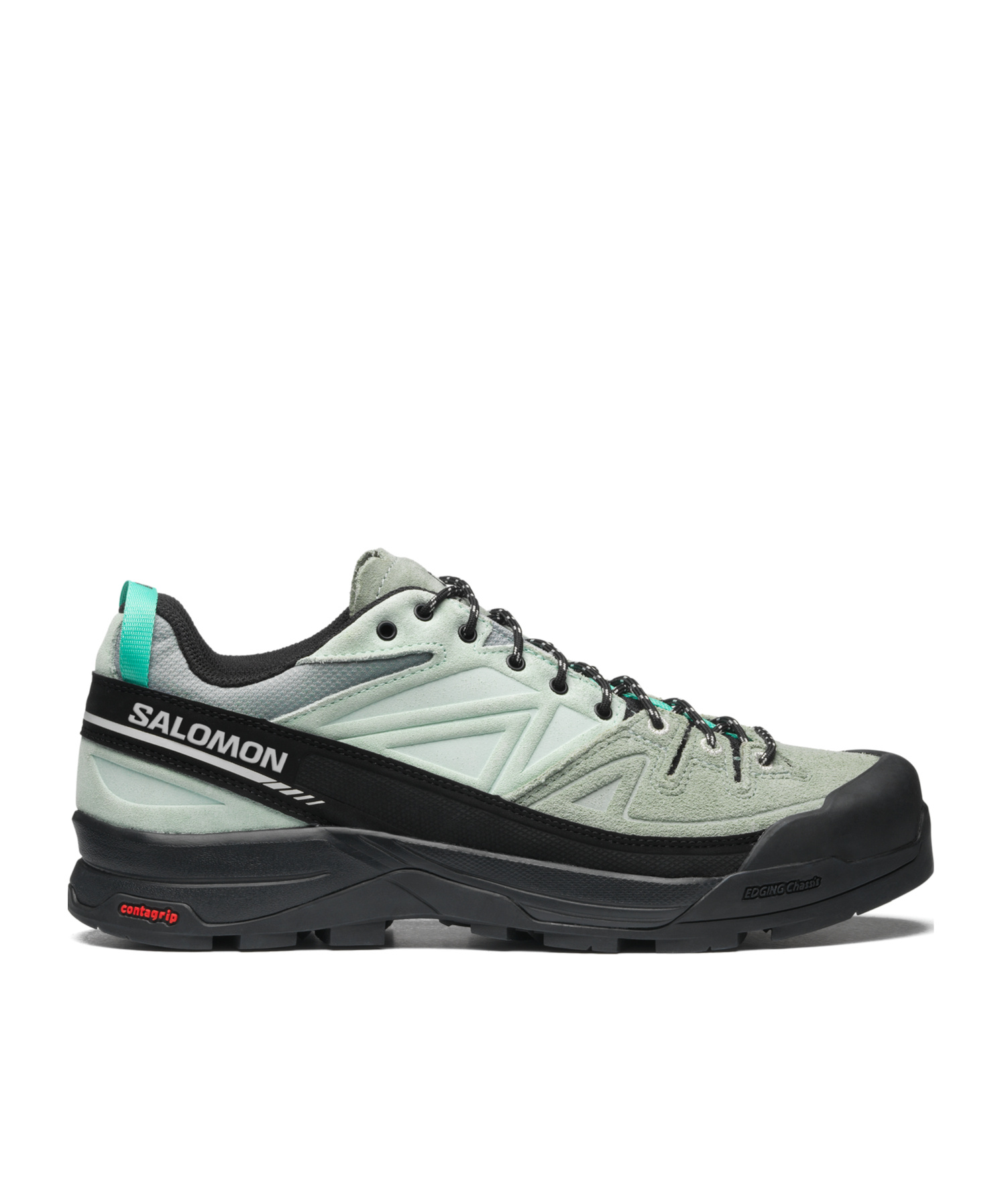 Salomon Leather And Mesh Sneakers With Secure Lacing System In Black