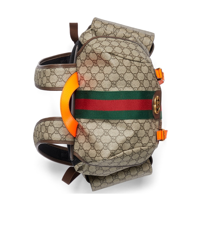 Shop Gucci Medium Ophidia Gg Backpack In Multicolor