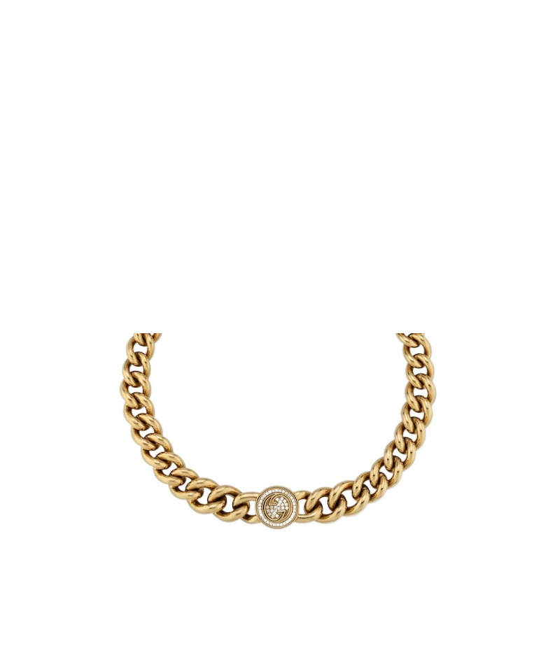 Gucci Blondie Chain Necklace In Light Gold