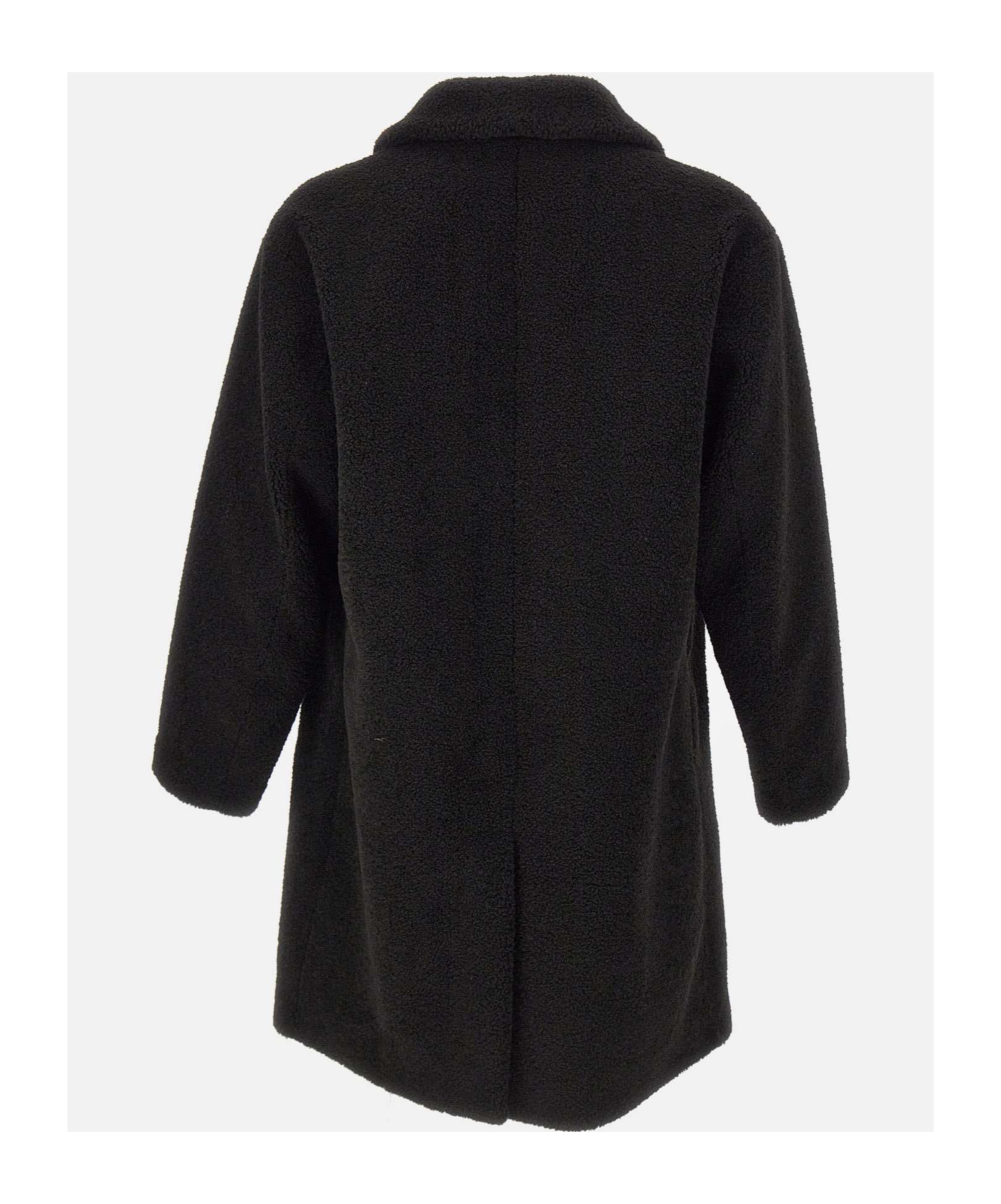 Herno Mohair Wool Singlebreast Coat Clothing In Black