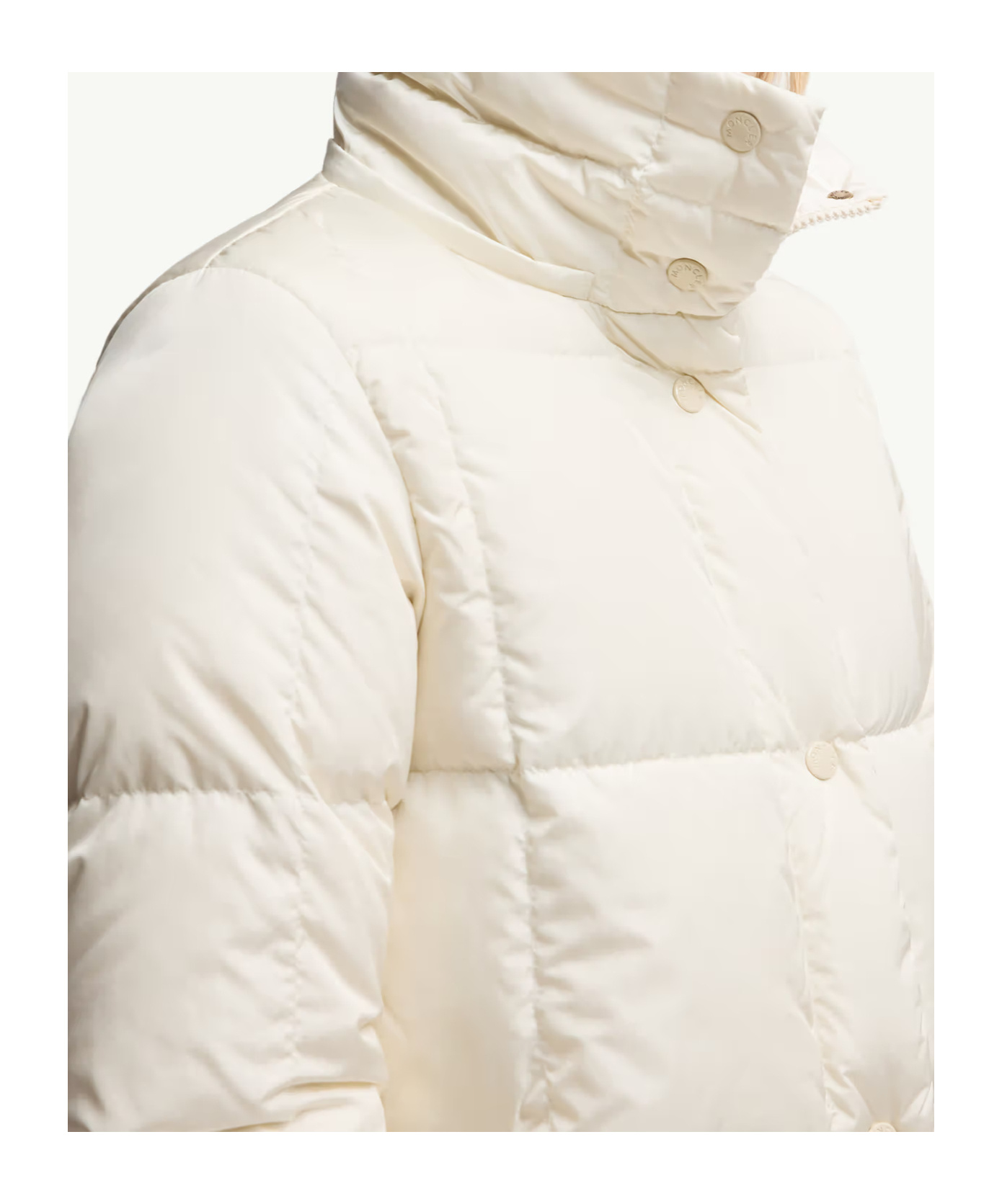Moncler Long Sleeve Down Jacket In Neutral