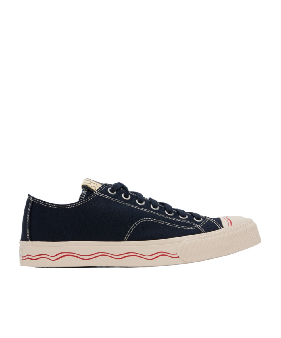 Visvim Seeger Leather And Rubber-trimmed Canvas Sneakers In Black