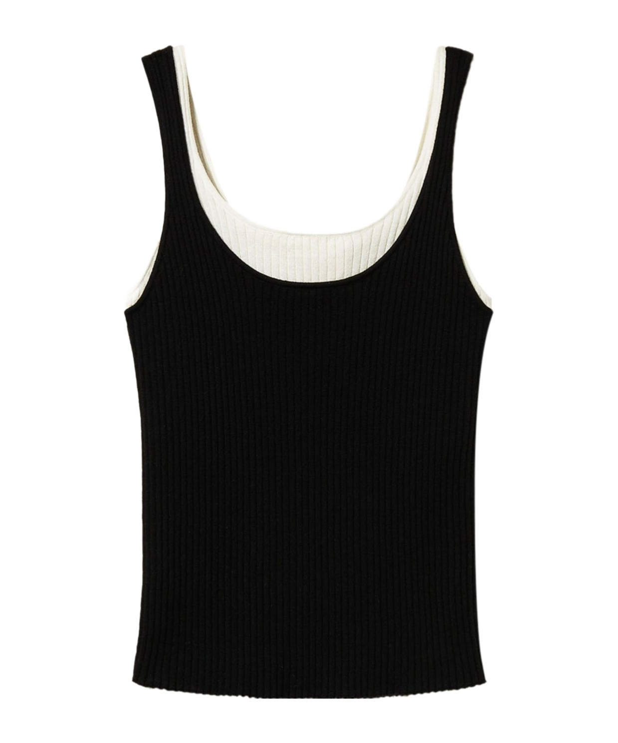 Shop Twinset Trompe-l'œil Fitted Knit Top