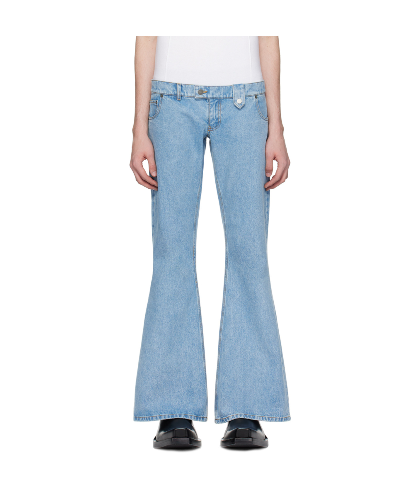Egonlab Belt-loop Jeans In Blue