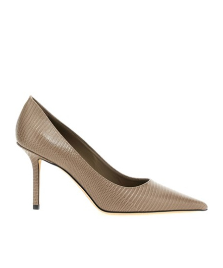 Jimmy Choo 'love' Textured Stiletto Pumps In Nude