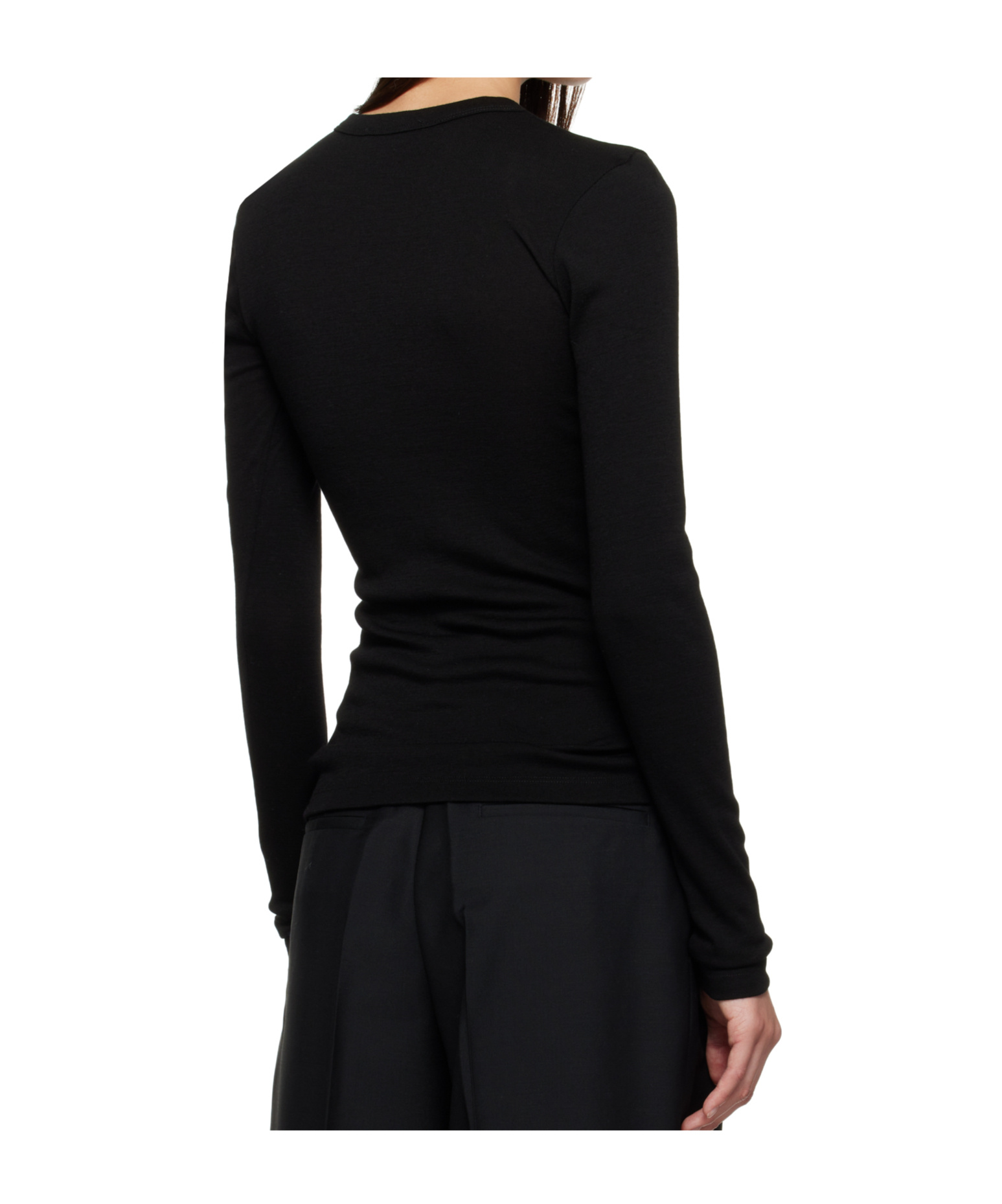 Rohe Long-sleeved Sweater In Black