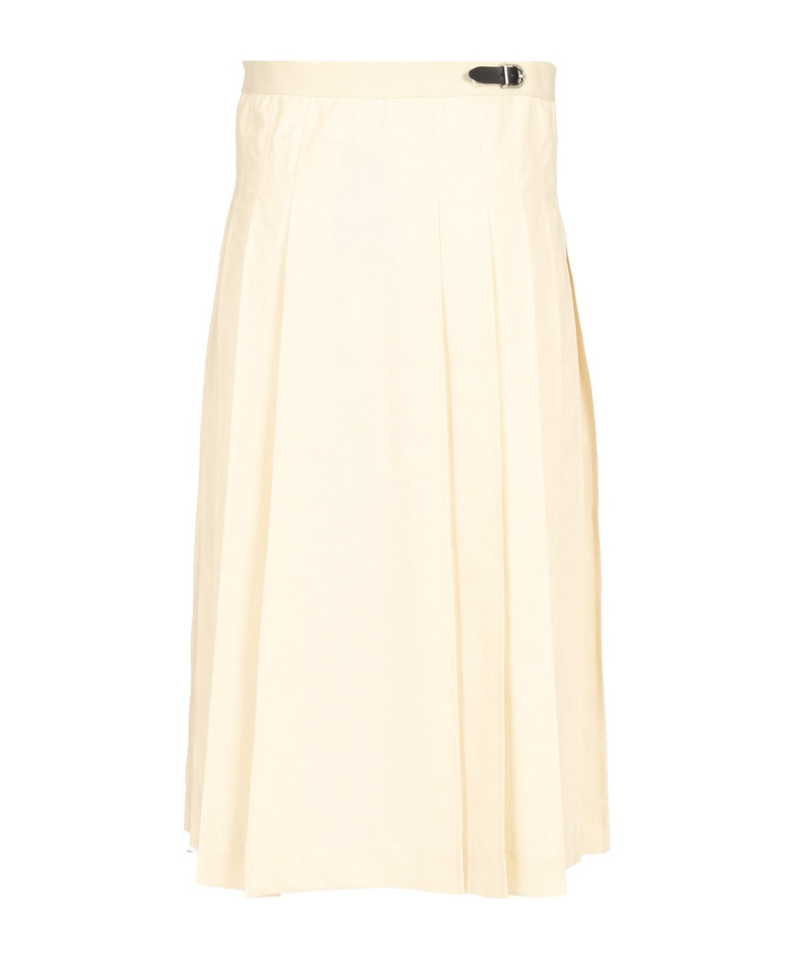 Durazzi Milano Pleated Midi Skirt In Nude