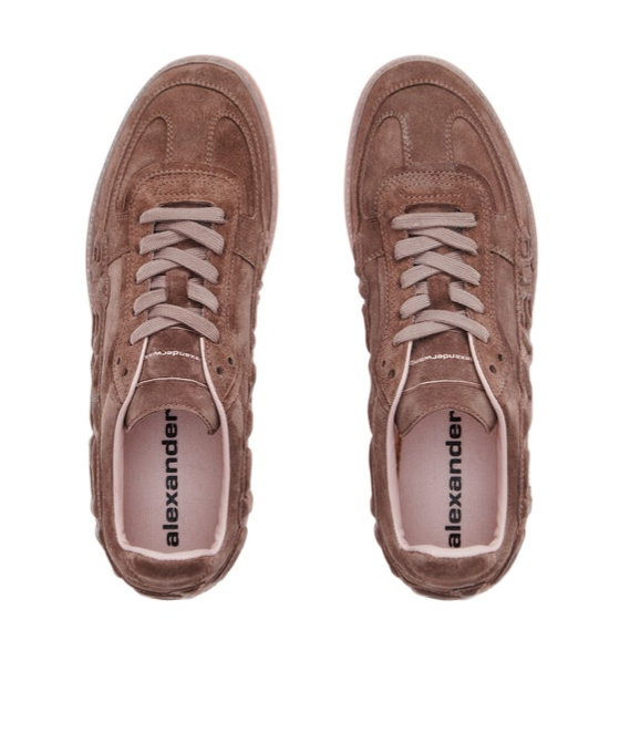 Alexander Wang Pink Leather Lex Sneakers In Pink