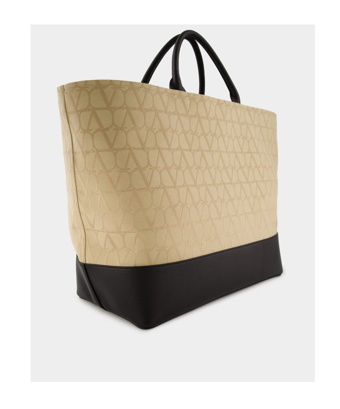 Valentino Double Handle Tote Bag In Nude