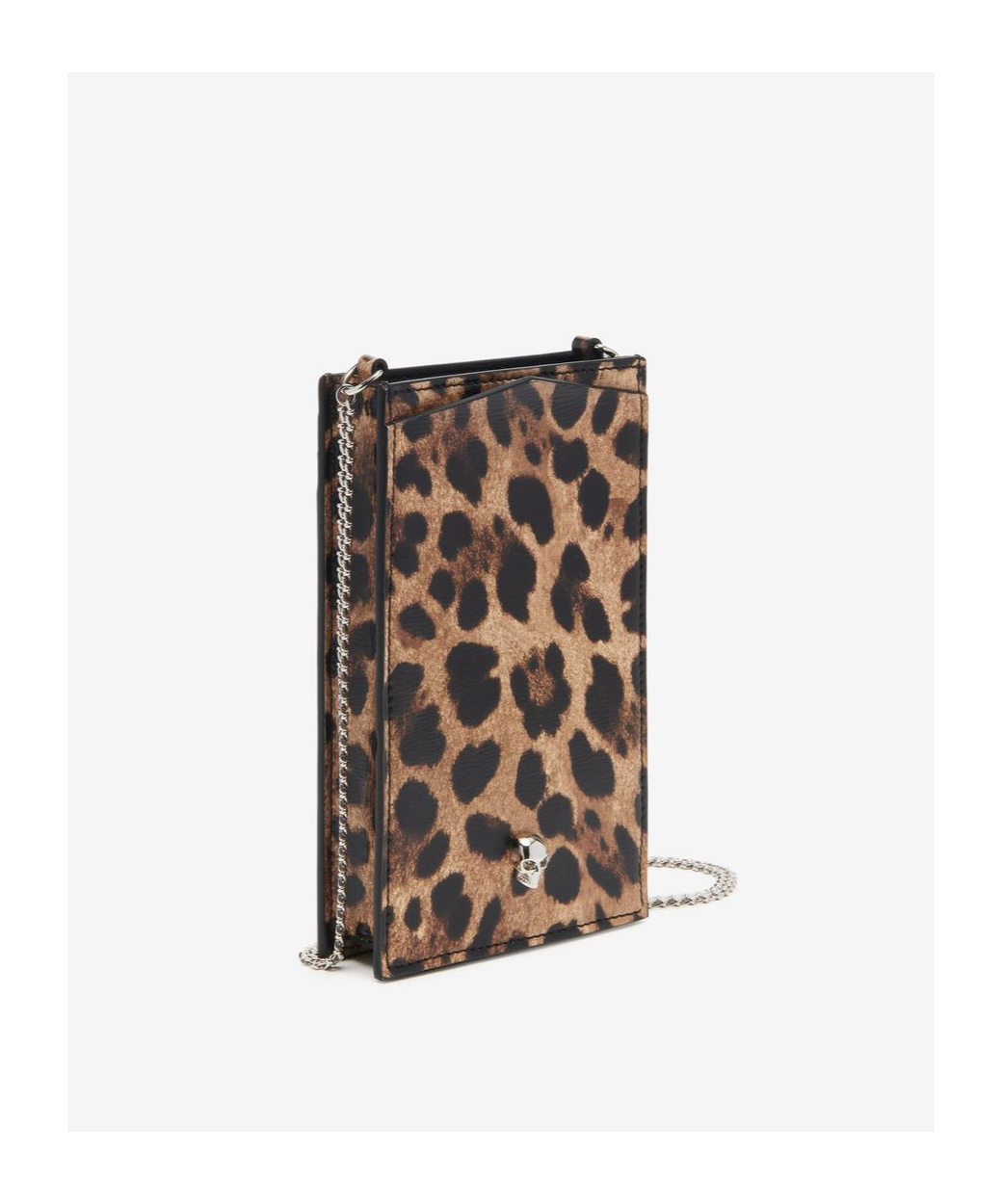 Alexander Mcqueen Mobile Phone Bag With Chain In Black