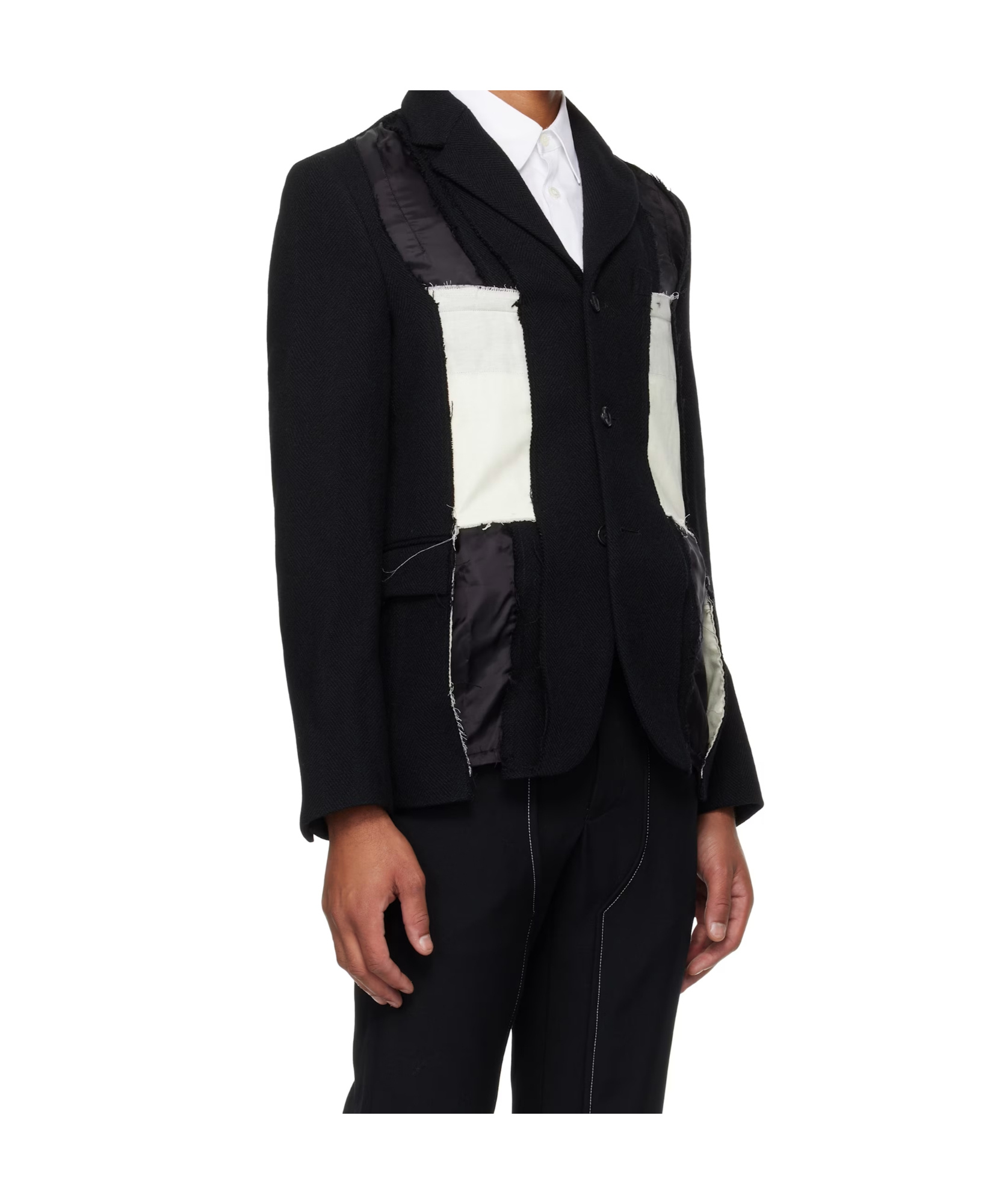 Comme Des Garçons Long-sleeved Suit Jacket In Black