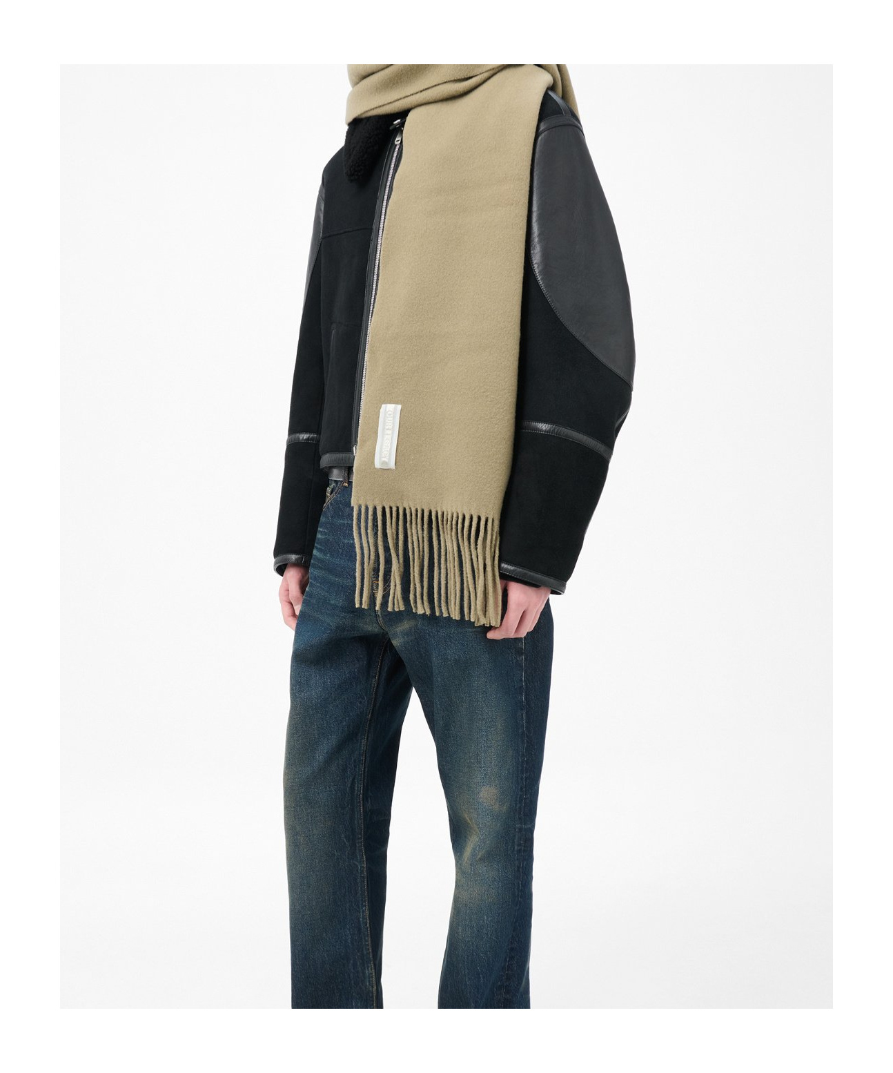 Our Legacy Rectangular Wool Scarf In Green