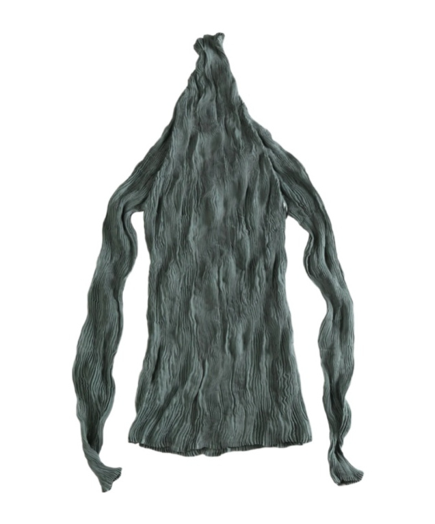 Issey Miyake High-neck Blouse In Black