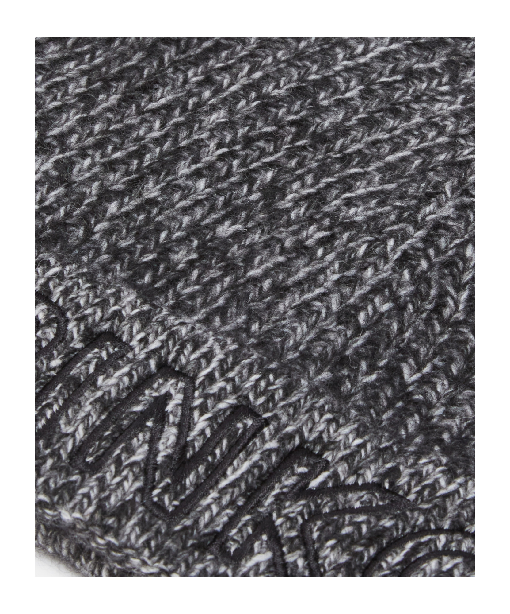 Pinko Embroidered-logo Wool Beanie In Black