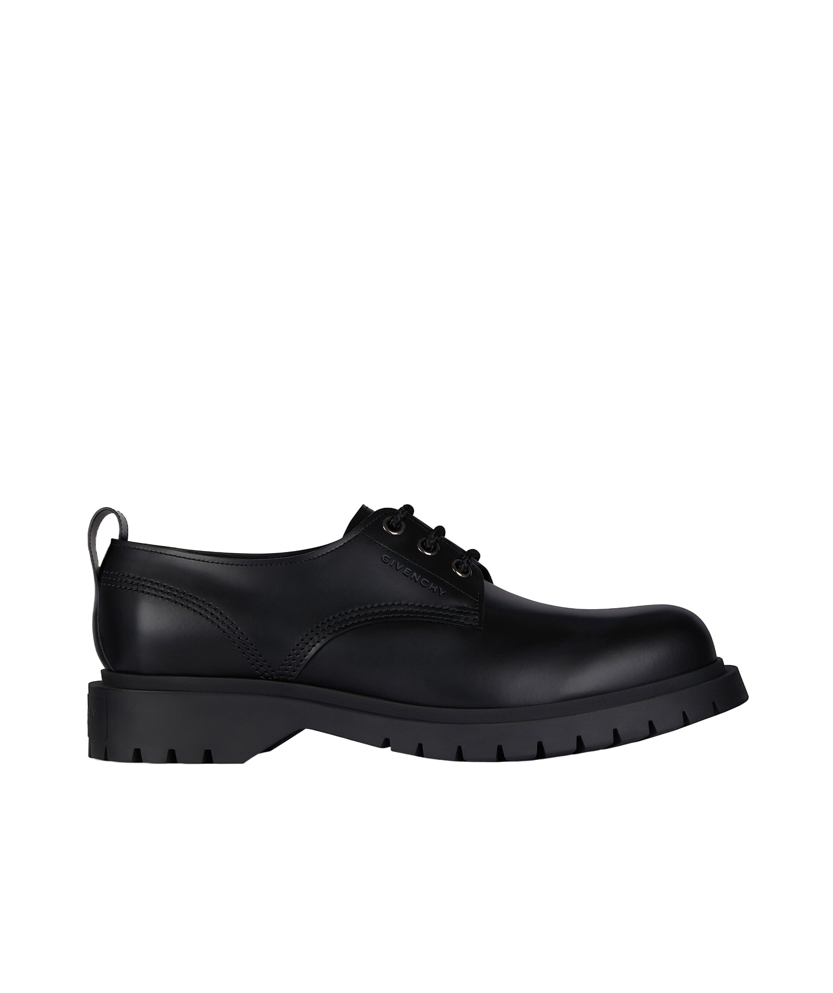 Givenchy Brushed Bull Leather Loafers With Pull Tab In Black
