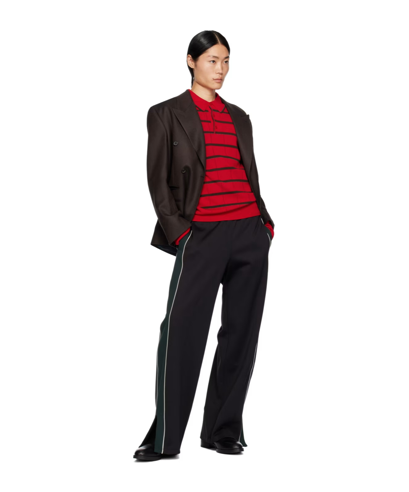 Paul Smith X Commission Lapped Collar Blazer In Black
