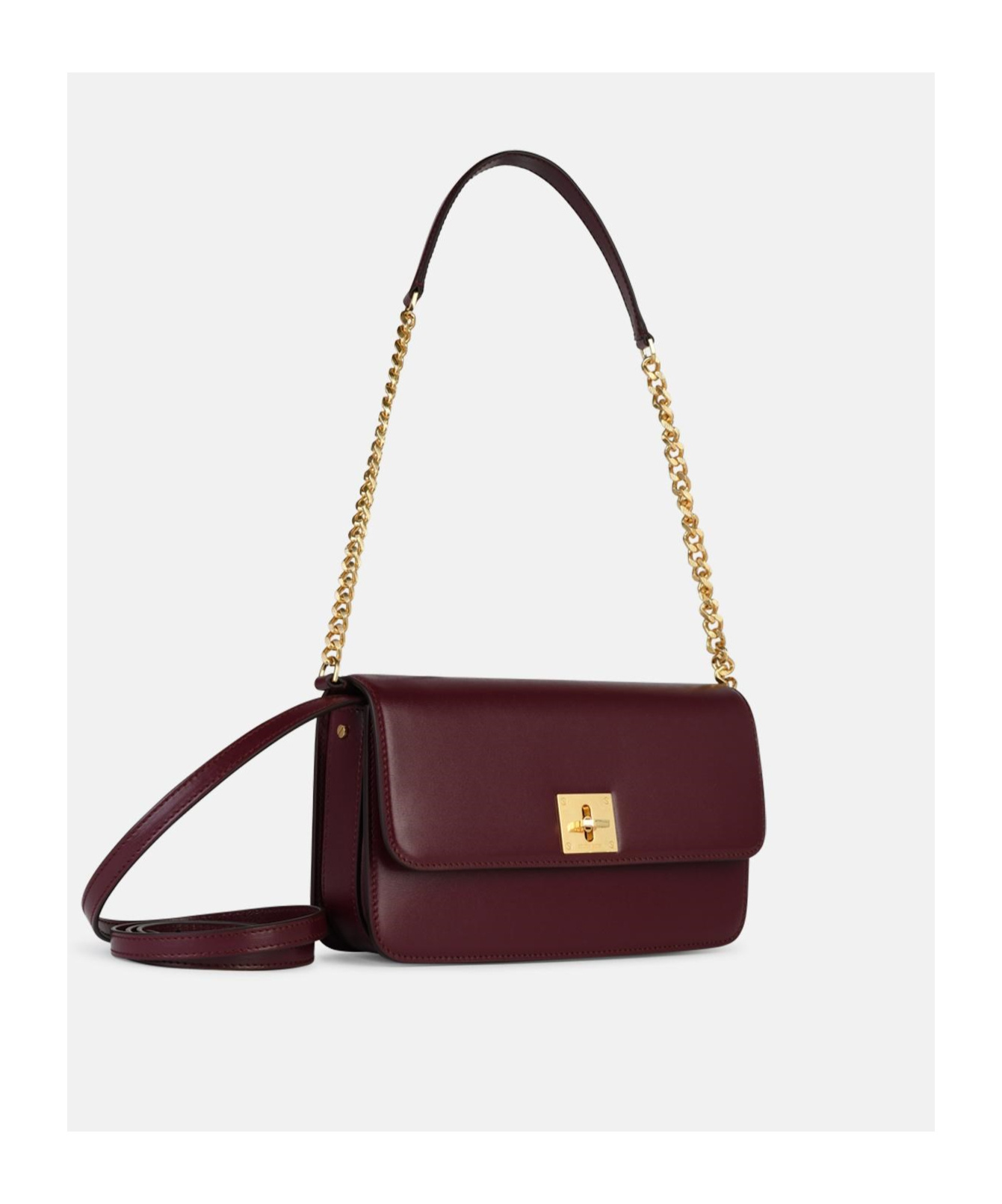 Golden Goose Gioia Burgundy Leather Bag In Brown
