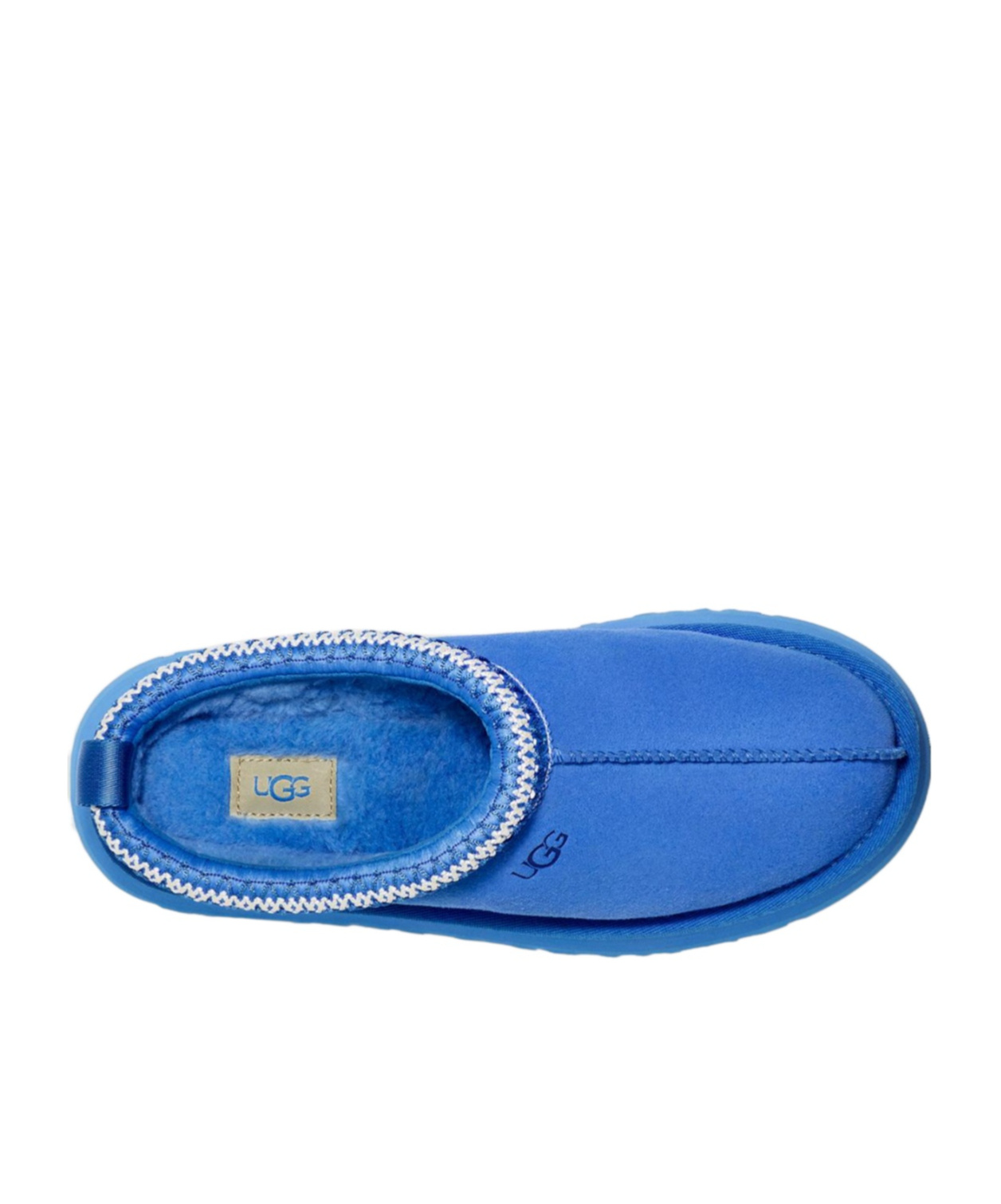 Ugg Tazz Logo Embossed Platform Slippers In Blue