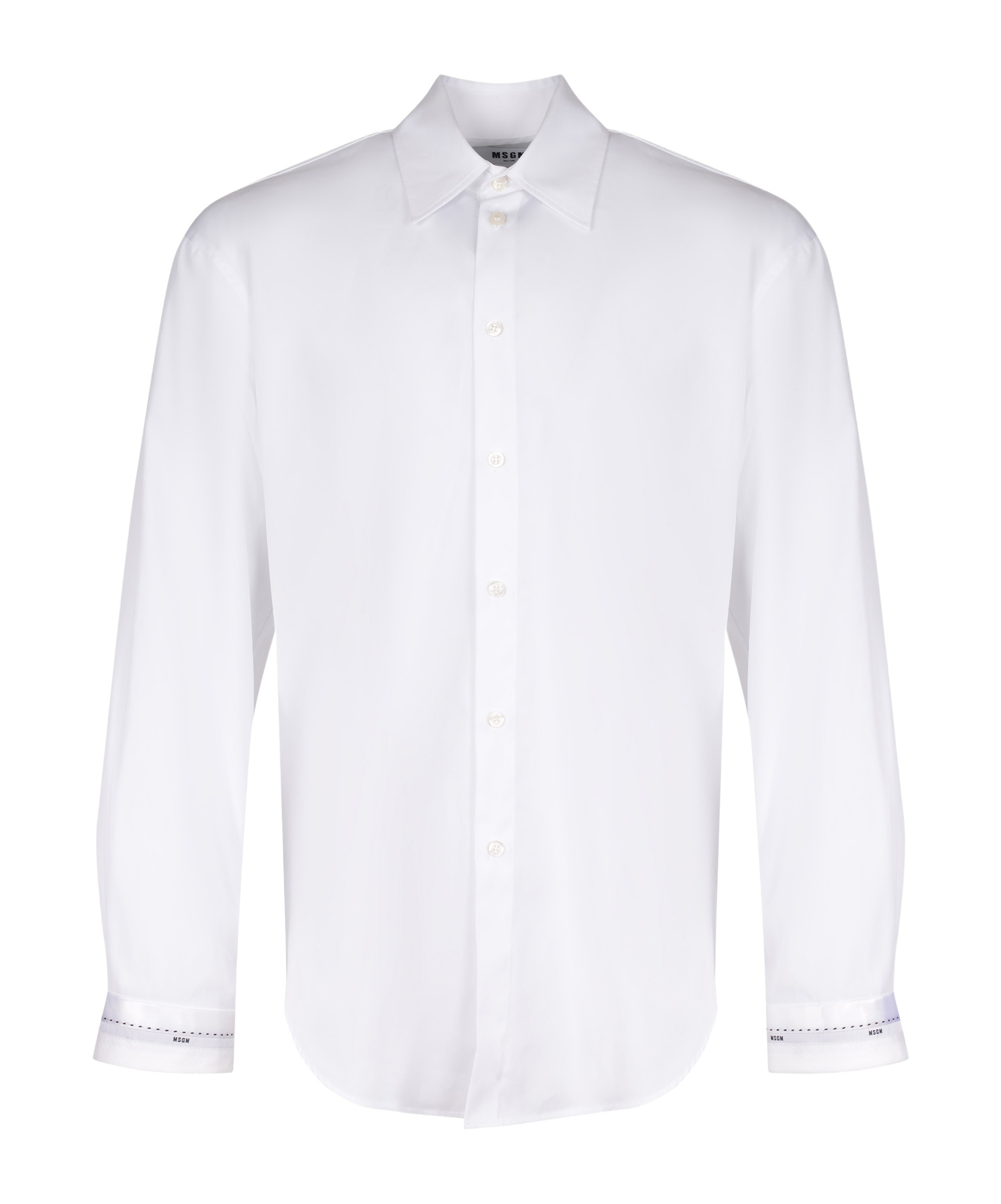 Msgm Long Sleeve Shirt In White