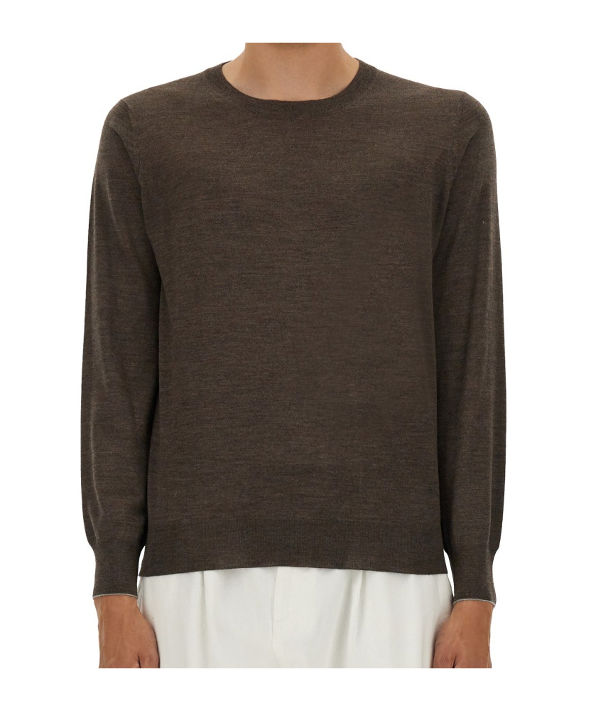 Brunello Cucinelli Round-neck Sweater In Black