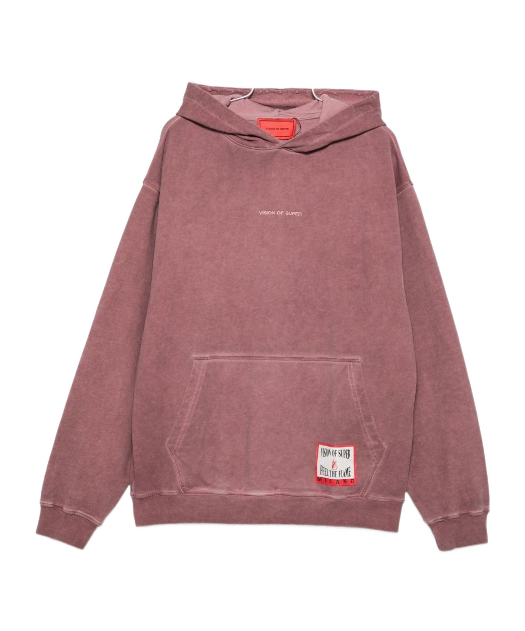 Vision Of Super Washed Dusty Mauve Oversized Sweatshirt In Pink