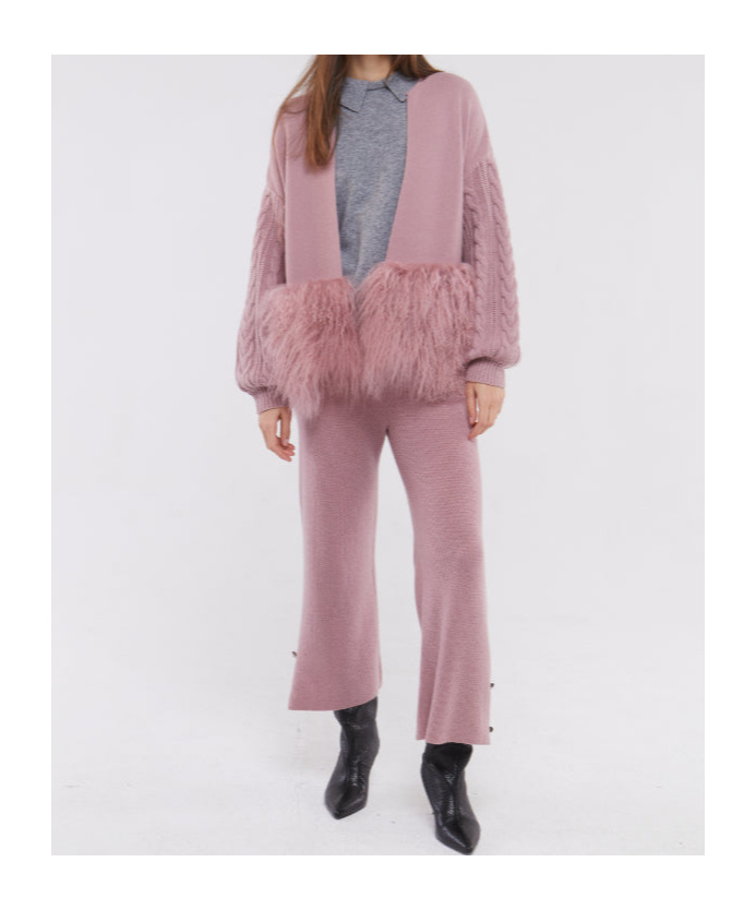 Izaak Azanei Long-sleeved Casual Jacket In Pink