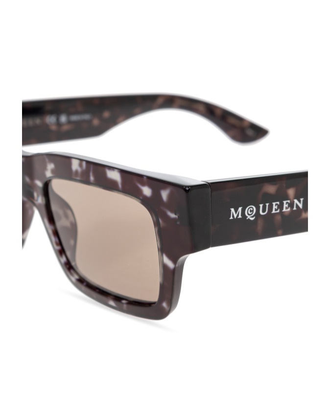 Alexander Mcqueen Frame Sunglasses In Nude
