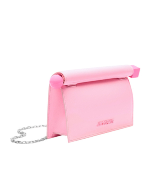 Jacquemus Small Magnetic Buckle Shoulder Bag In Pink