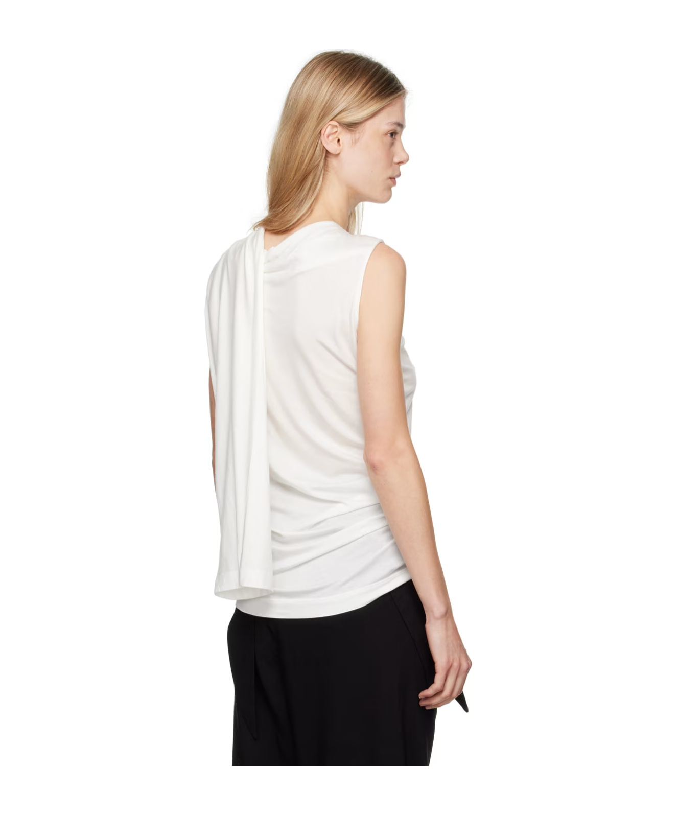 Issey Miyake Pendant Detail Vest In White