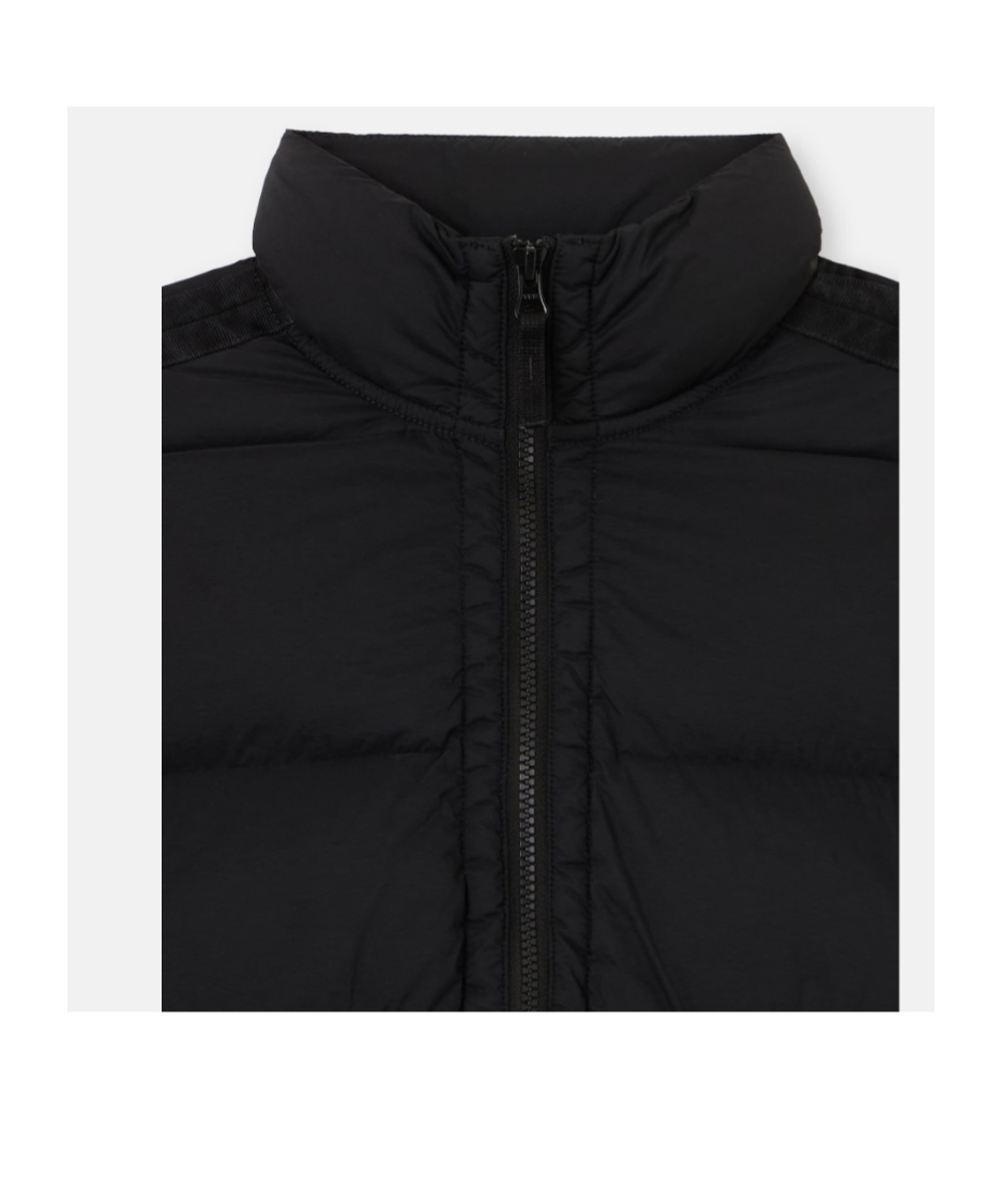 Stone Island Down Jacket With Anti-drop And Wind Resistance In Black
