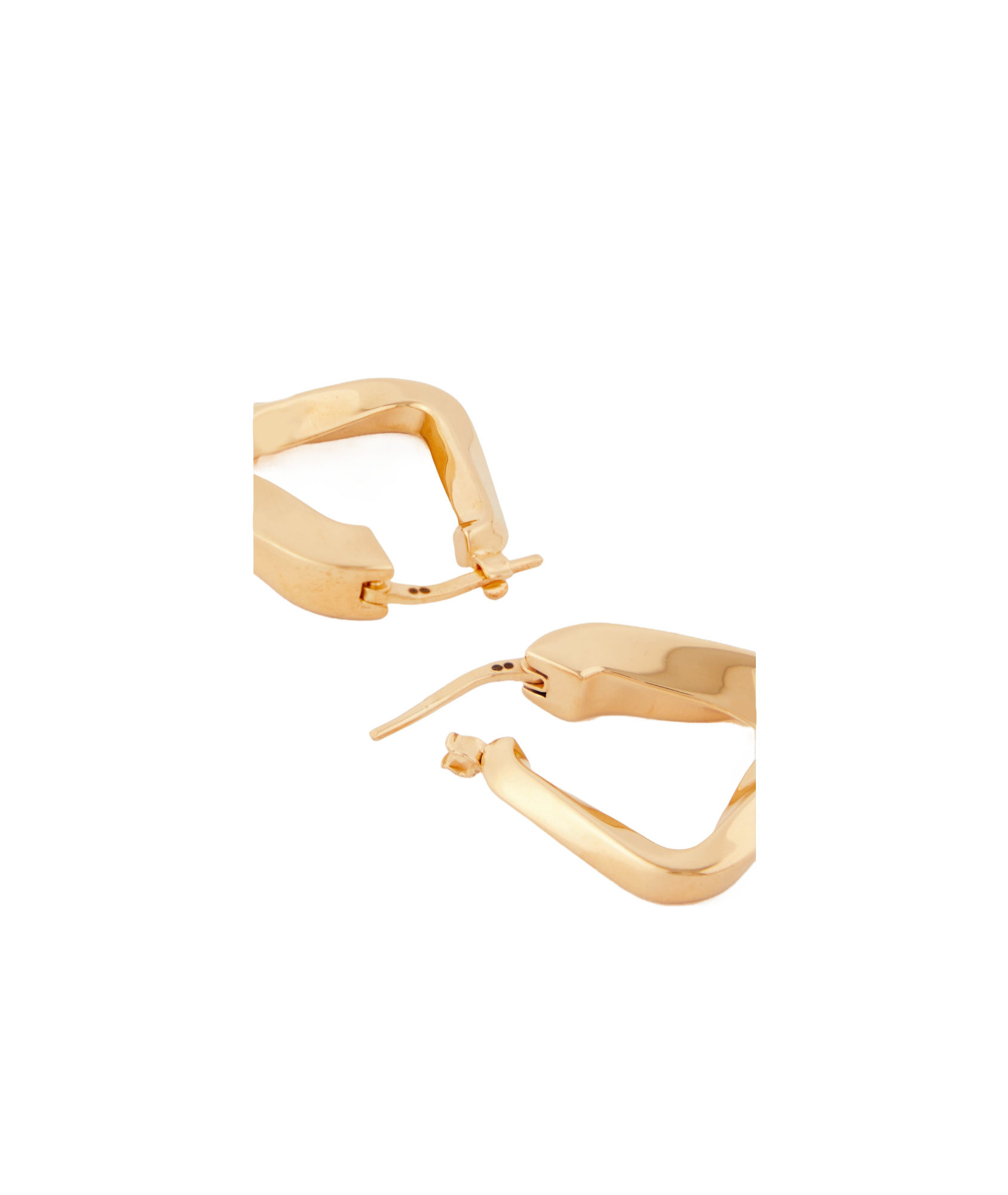 Bottega Veneta Twisted Ring Earrings In Yellow