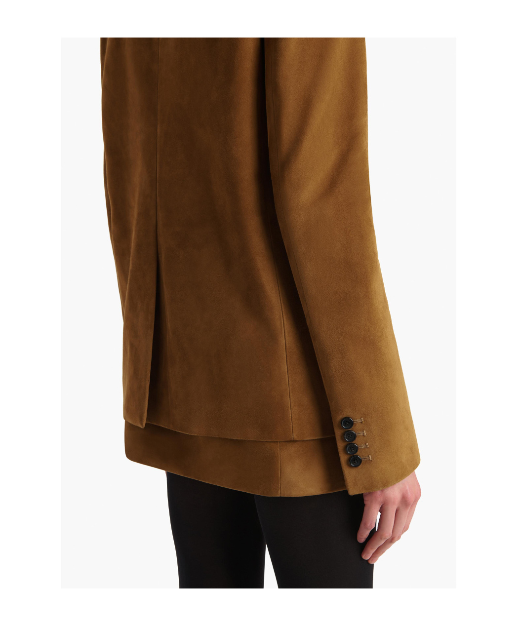 Khaite Suede Jacket In Brown