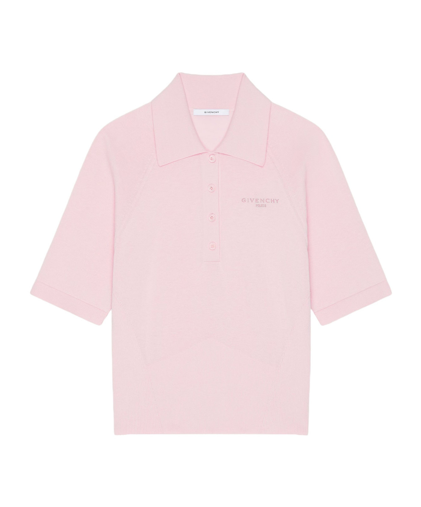 Givenchy Polo In Cotton And Silk In Pink