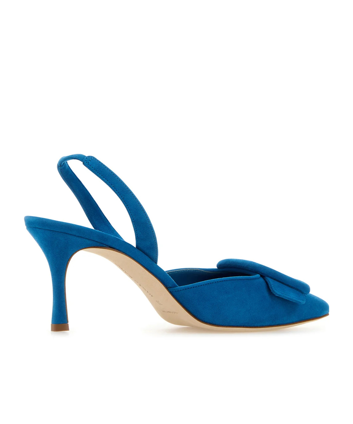 Manolo Blahnik Pointed High-heeled Sandals In Blue