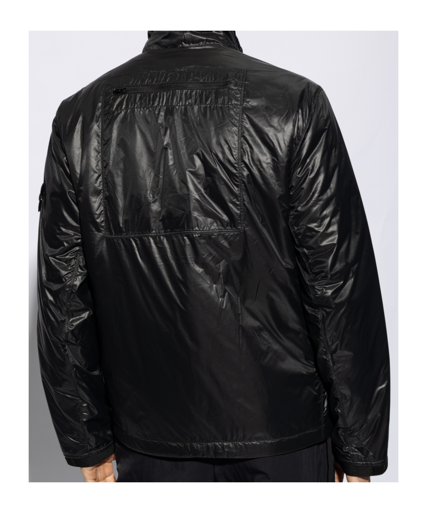 Stone Island Compass-badge Lightweight Padded Jacket In Black
